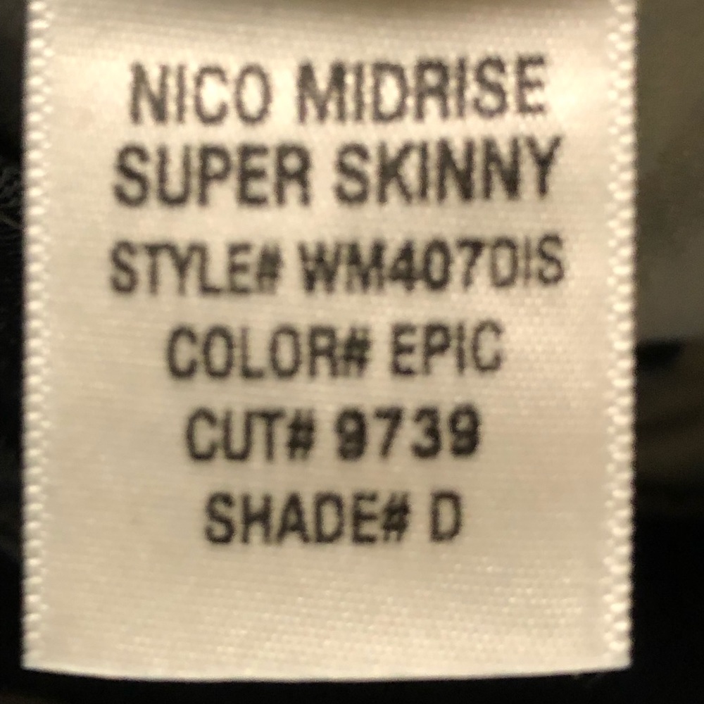 Hudson niko mid rise super skinny jeans 31 - Picture 7 of 10